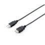 Equip Cable de Extensión USB 2.0 Tipo A Macho a Hembra 5m Negro